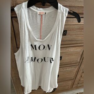 Sundry White Sleeveless Top